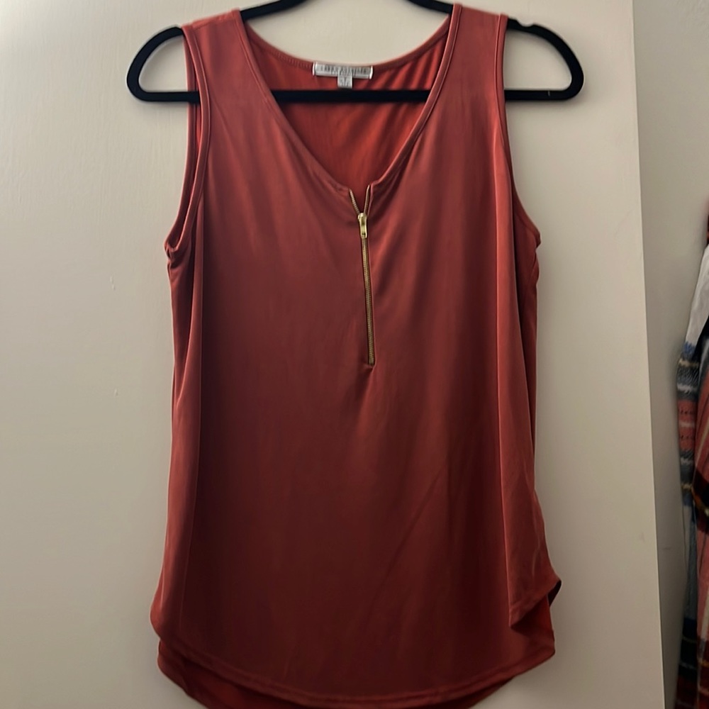 Red tank top